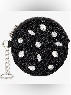 On 34th Hand Beaded Round Coin Purse